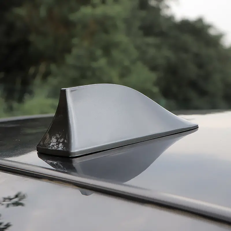 Universal FM Signal Amplifier Car Radio Aerials Roof Shark Fin Antenna Cover Sticker Decoration for All Cars Aerials Styling