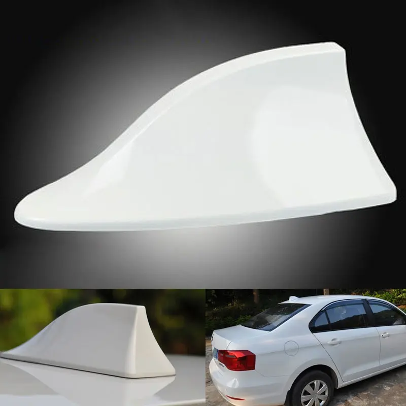 Universal FM Signal Amplifier Car Radio Aerials Roof Shark Fin Antenna Cover Sticker Decoration for All Cars Aerials Styling