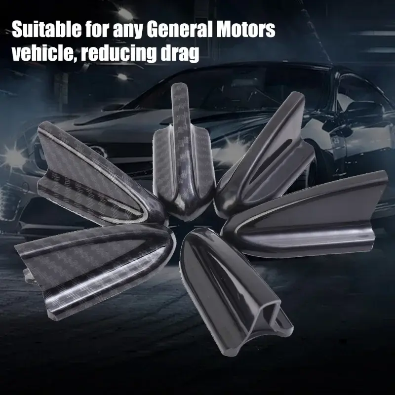 Car Roof Shark Fins Spoiler Wing Kit Weatherproof Car EVO-Style Car Roof Spoiler Bumper Spoiler Shark Fin Vortex Generator