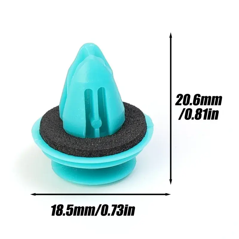 Green Nylon Retaining Clip Auto Vehicle Retainer Fastener Rivet  Auto Bumper Fastener Clips Car Interior Accessories