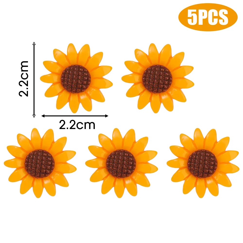 Cute Fresh Sunflower Car Ornament Bike Motorcycle Bicycle Decorations Car Interior Dash Air Outlet Decorations Accessories