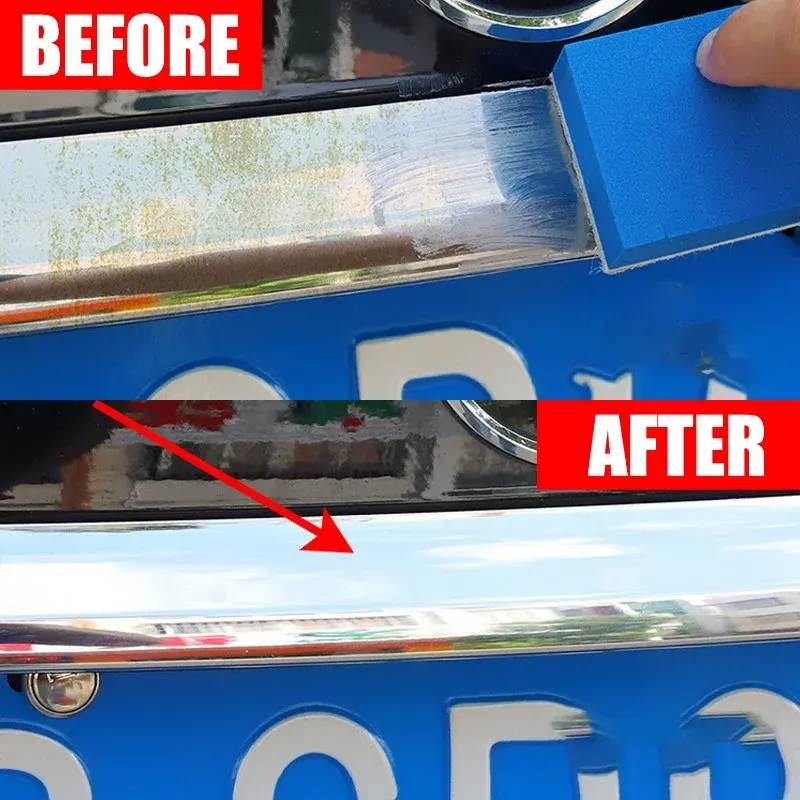 Car Chrome-Plated Repair Paste Electroplating Badges Decorative Parts Rust Removal Polishing Aluminum Oxide Refurbishment Tools