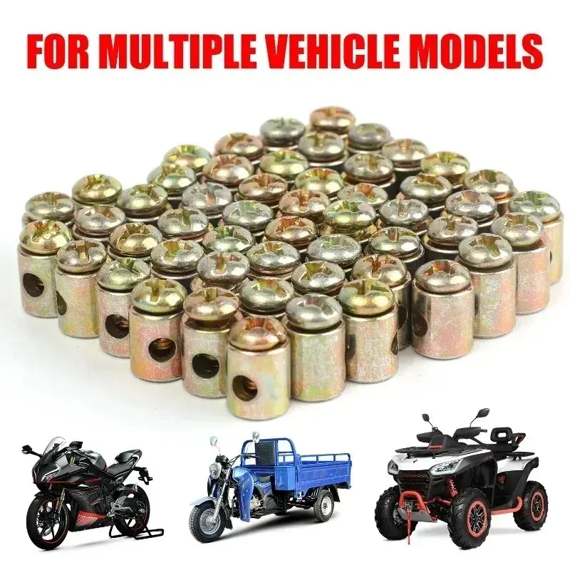 10-50pcs Throttle Cable Nipple Screw Metal Stopper for Motorcycle Brake Clutch Choke Cable Repair Kart Bike Mower Parts