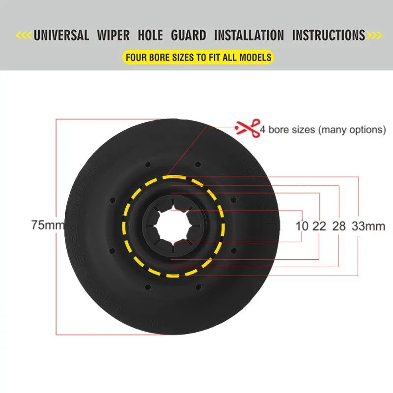2pcs Universal Car Windshield Wiper Protective Cover Bottom for Prevent Debris Leaf Falling Wiper Bottom Hole Dustproof Cover
