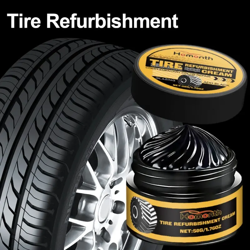 Car Tyre Retreading Paste Tyre Shine Coating Paste Long Lasting Bright Stain Remover Cleaning Agent Cars Cosmetic Accessories
