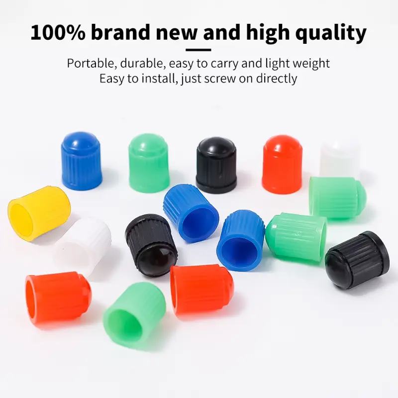 Bike Tire Valve Plastic Colorful Tyre Valve Caps with O Rubber Ring  Universal Stem Covers for Cars Bicycle Trucks Motorcycles