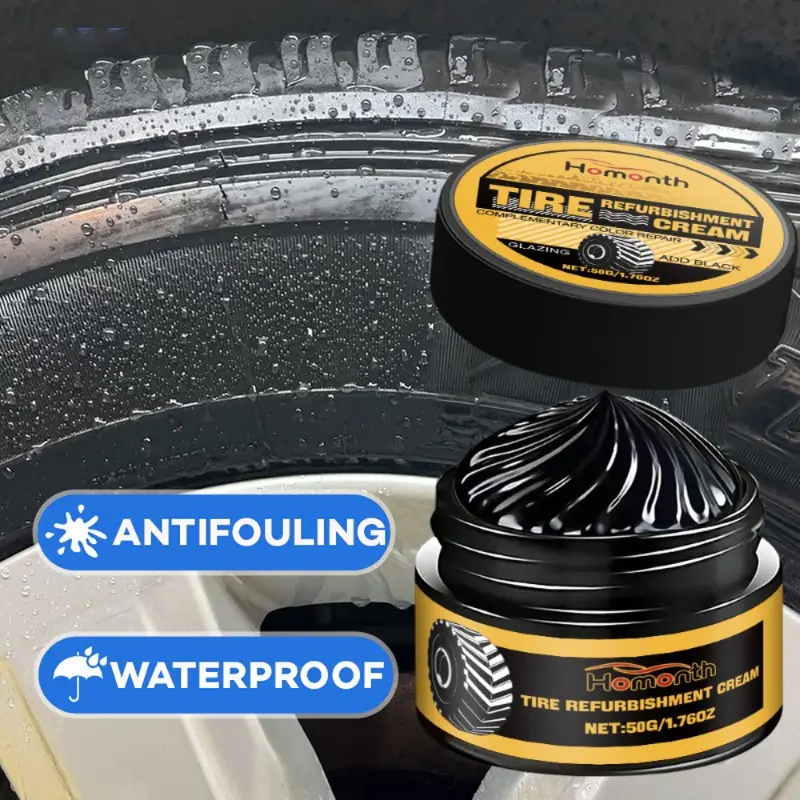 Car Tyre Retreading Paste Tyre Shine Coating Paste Long Lasting Bright Stain Remover Cleaning Agent Cars Cosmetic Accessories