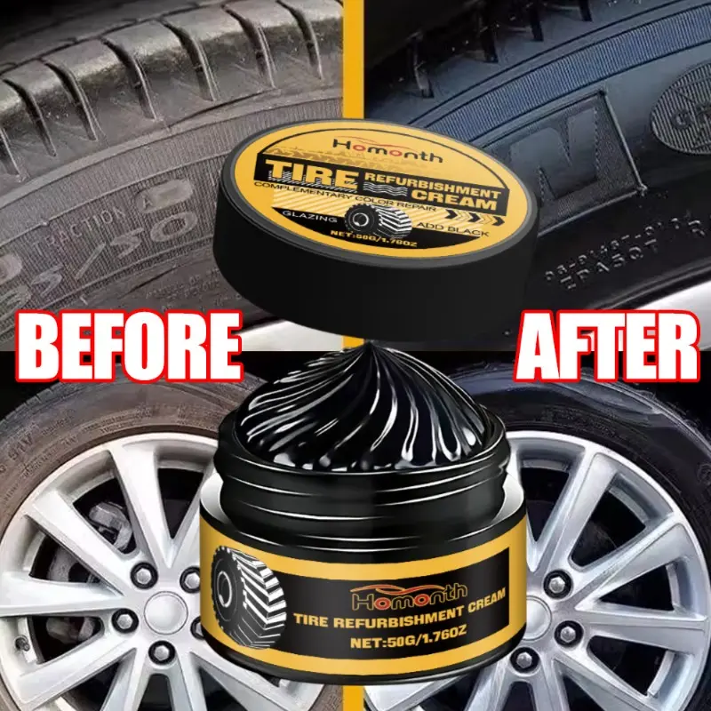 Car Tyre Retreading Paste Tyre Shine Coating Paste Long Lasting Bright Stain Remover Cleaning Agent Cars Cosmetic Accessories