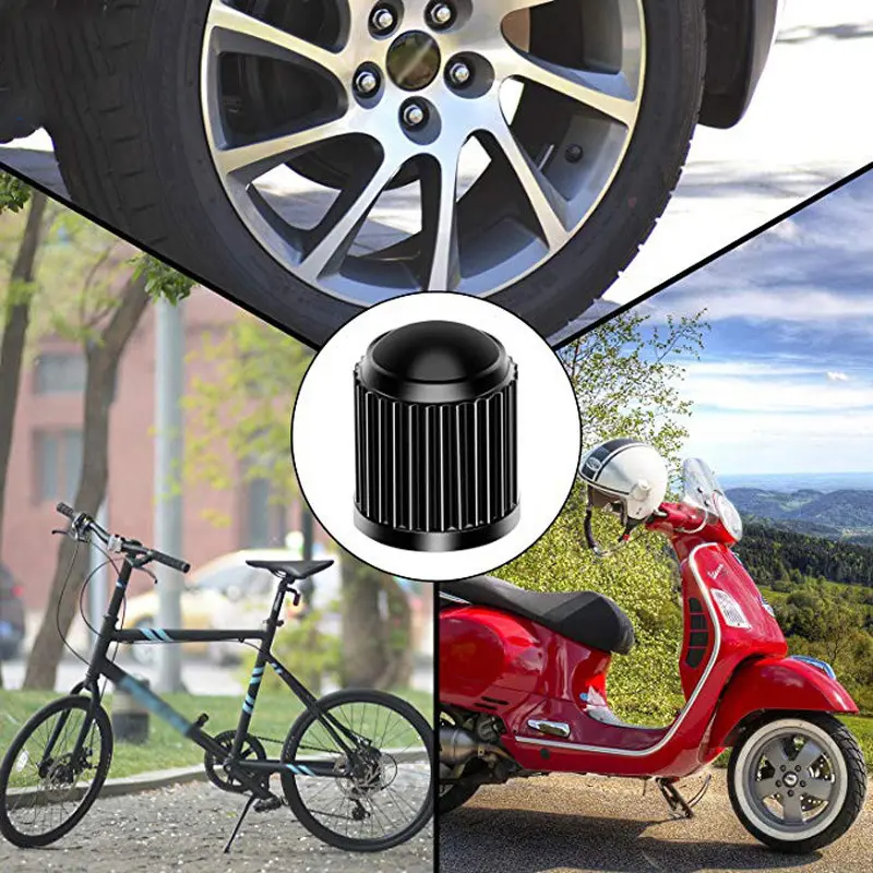 Bike Tire Valve Plastic Colorful Tyre Valve Caps with O Rubber Ring  Universal Stem Covers for Cars Bicycle Trucks Motorcycles
