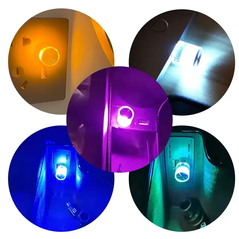 Car Mini USB LED Atmosphere Lights Decorative Lamp Car Ambient Light Neon Auto Interior Led Decoration Car Accessories Gadget