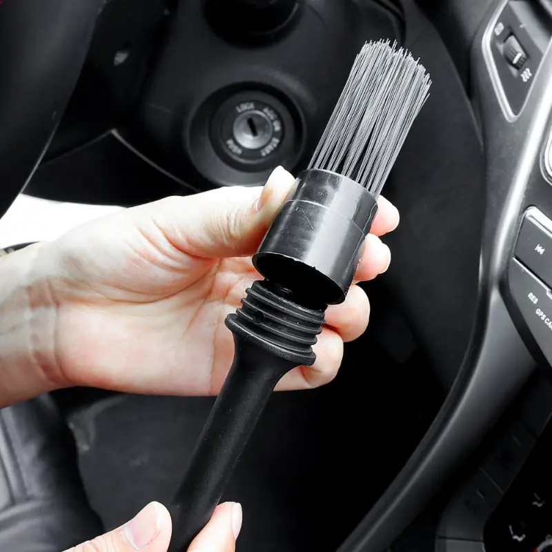 5pcs Detailing Brush Set Car Brushes Car Detailing Brush For Auto Cleaning Dashboard Air Outlet Wheel Wash Maintenance Tool