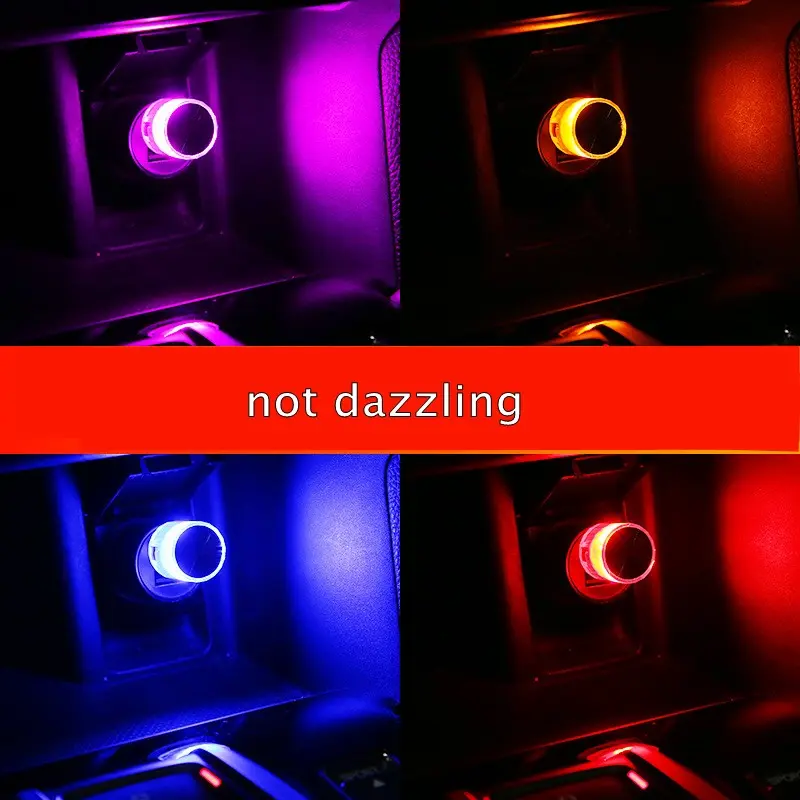 Car Mini USB LED Atmosphere Lights Decorative Lamp Car Ambient Light Neon Auto Interior Led Decoration Car Accessories Gadget