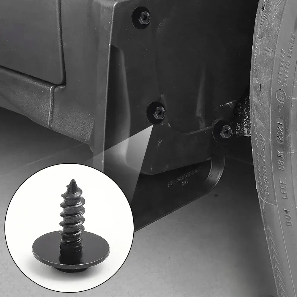 10-30pcs Self-tapping Screws Fasteners Car Bumper Cover Engine Shields Splash Guard Bolt Retainer Car Fender Liner Cover Screw