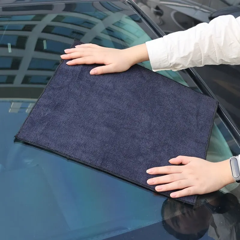 1/3/5PCS Car Cleaning Wipes Microfiber Black Cars Wiping Cloth Thickened Absorbent Towel Suitable for Auto Home and Kitchen