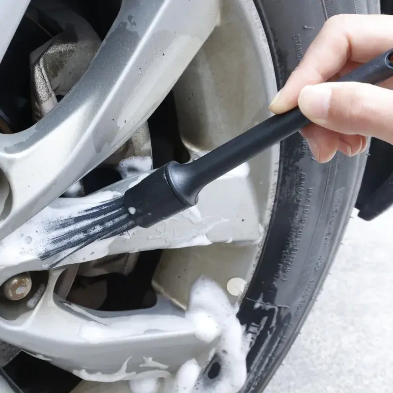 5pcs Detailing Brush Set Car Brushes Car Detailing Brush For Auto Cleaning Dashboard Air Outlet Wheel Wash Maintenance Tool