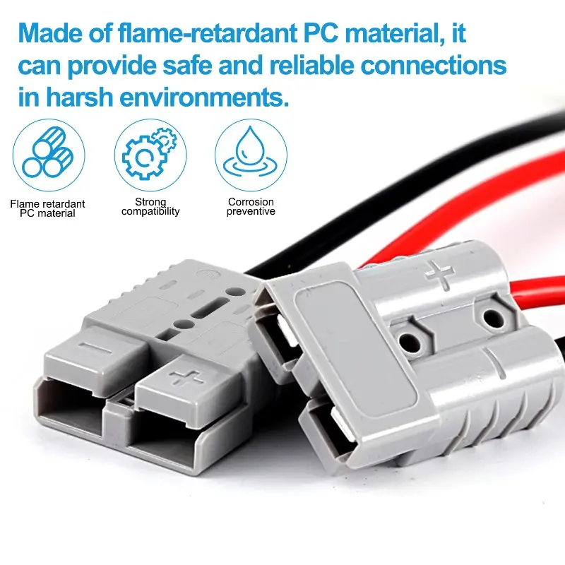 Forklift Battery Charging Plug Battery Connectors for Storage Forklifts Large Electric Equipment Transportation Railways 1-4sets