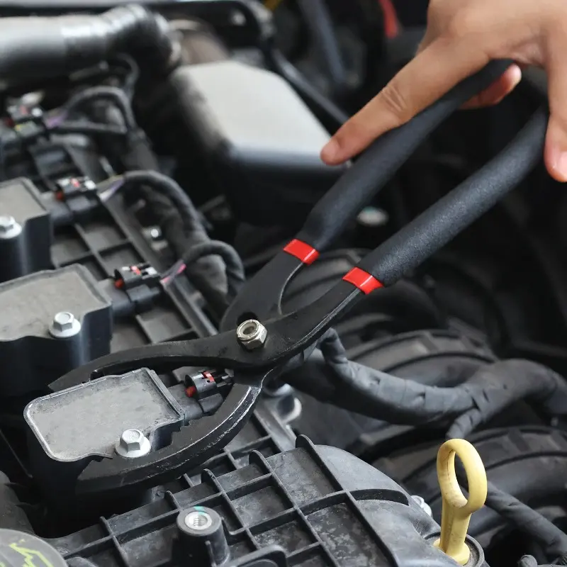 Car Adjustable 10/12 Inch Oil Filter Pliers Clamp Type Wrench for Engine Filters Auto Vehicle Maintainance Repairing Hand Tool