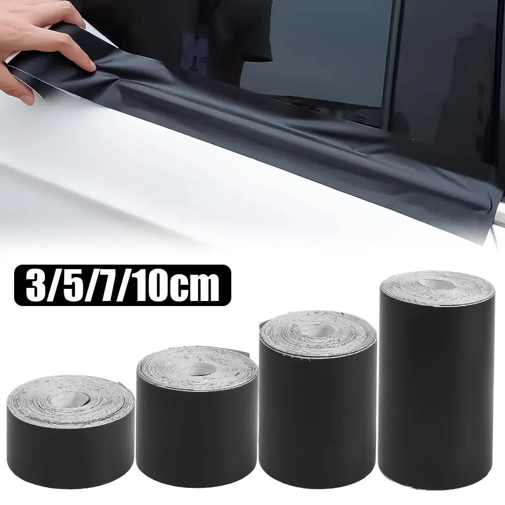 3D Nano Carbon Fiber Car Tape Black Car Door Edge Guards Side Mirror Anti-scratch Collision Strip Waterproof Protector Film Tape