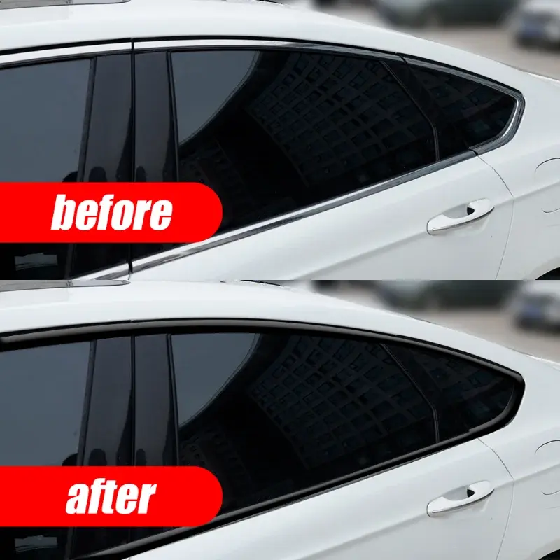 3D Nano Carbon Fiber Car Tape Black Car Door Edge Guards Side Mirror Anti-scratch Collision Strip Waterproof Protector Film Tape