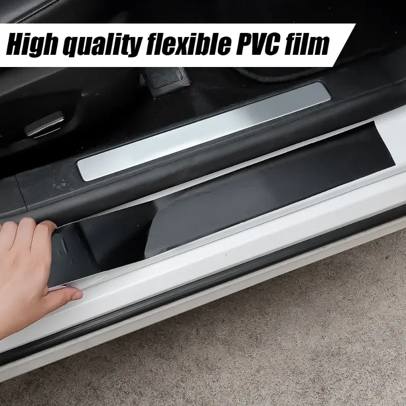 3D Nano Carbon Fiber Car Tape Black Car Door Edge Guards Side Mirror Anti-scratch Collision Strip Waterproof Protector Film Tape