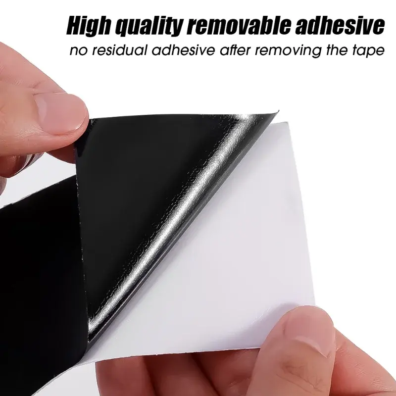 3D Nano Carbon Fiber Car Tape Black Car Door Edge Guards Side Mirror Anti-scratch Collision Strip Waterproof Protector Film Tape