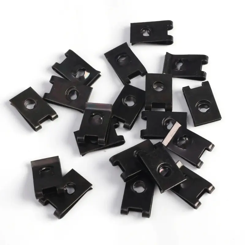 Car Screw Base U-Shaped Clip Car Modification Fastener Metal Fender Bumper Protection Clip Car Interior Accessories