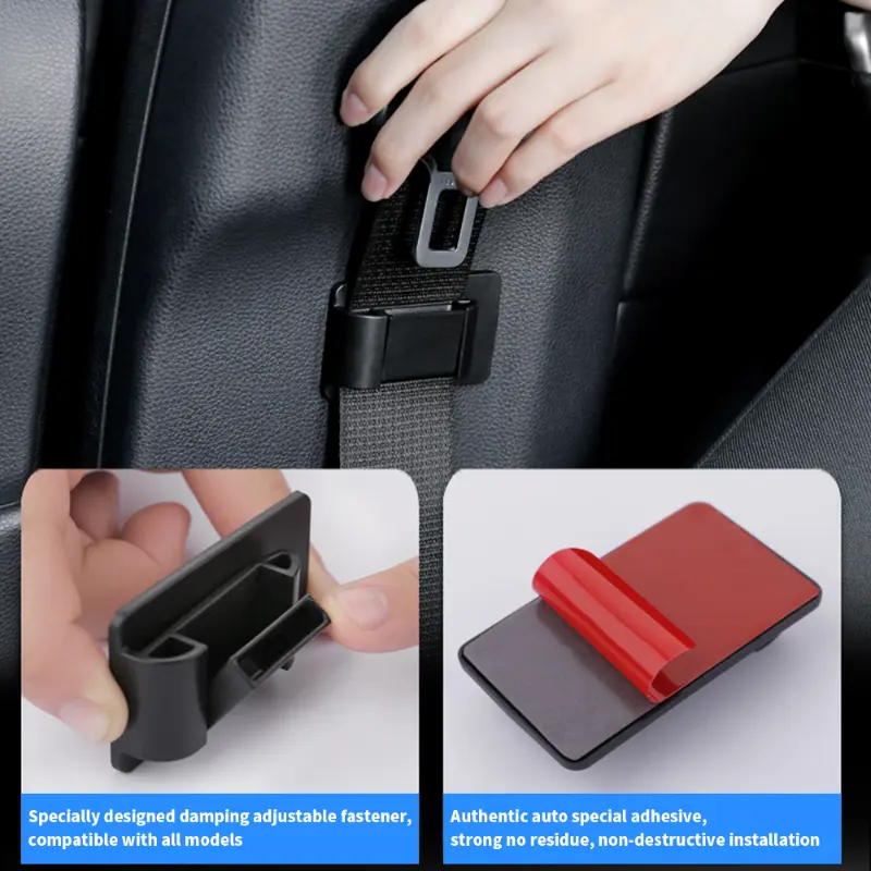 Universal Auto Seat Belt Holder Stabilizer Fastener Adjustable Clip Seat Belt Stopper Car Seat Belt Fixing Clips Car Accessories