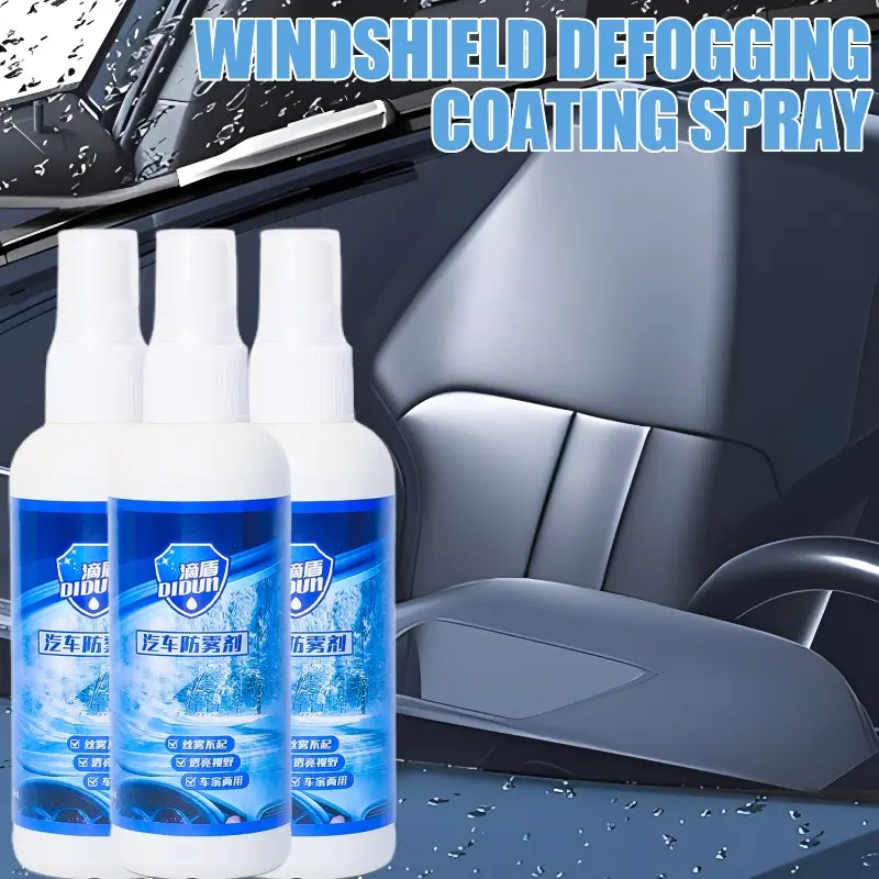 100ml Car Windscreen Antifogging Agent Auto Glass Coating Agent Rearview Mirror Water Repellent Anti-Rain Spray Cars Accessories