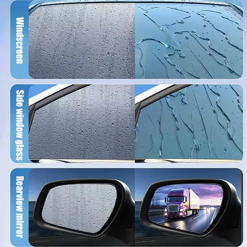 100ml Car Windscreen Antifogging Agent Auto Glass Coating Agent Rearview Mirror Water Repellent Anti-Rain Spray Cars Accessories