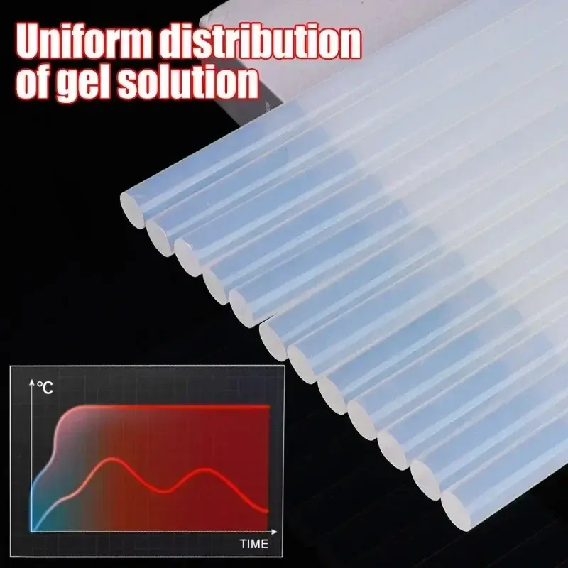 10PCS Car Paintless Dent Repair Sticks 7mm/11mm High Viscosity Transparent Black Hot Melt Glue Strips Cars Repair Accessories