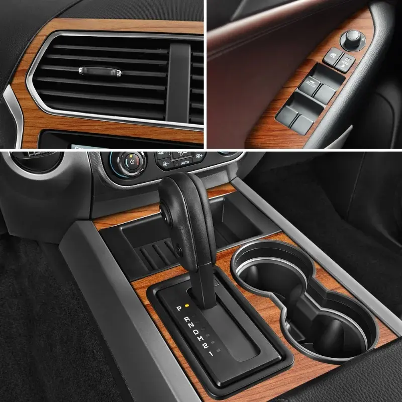 Car Wood Grain Film Stickers Decals Wrap Film PVC Wood Textured 10x100cm Universal Auto Body Styling Decor Car Interior DIY