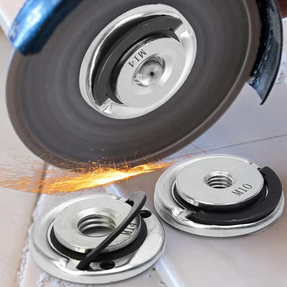Angle Grinder Platen Quick Release Self-Locking Grinding Disc Platen M10 M14 Non-slip Powerful Chucking Tools Car Accessories