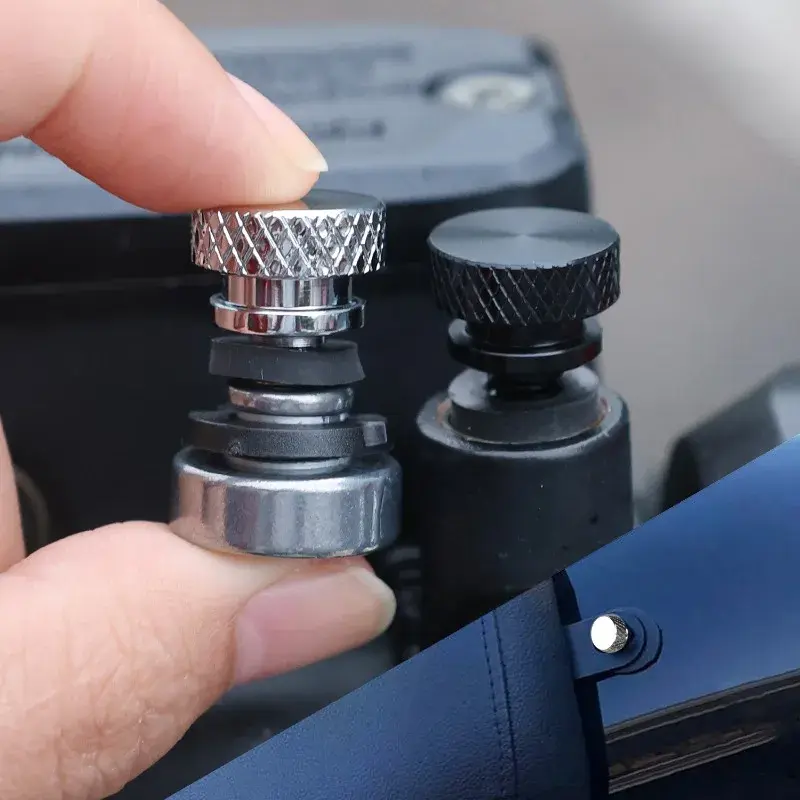 2/1PCS M6 Screw Nut Kit Motorcycle Rear Mudguard Seat Mount Bolts Nuts Aluminium Alloy Fasteners Auto Accessories For Harley