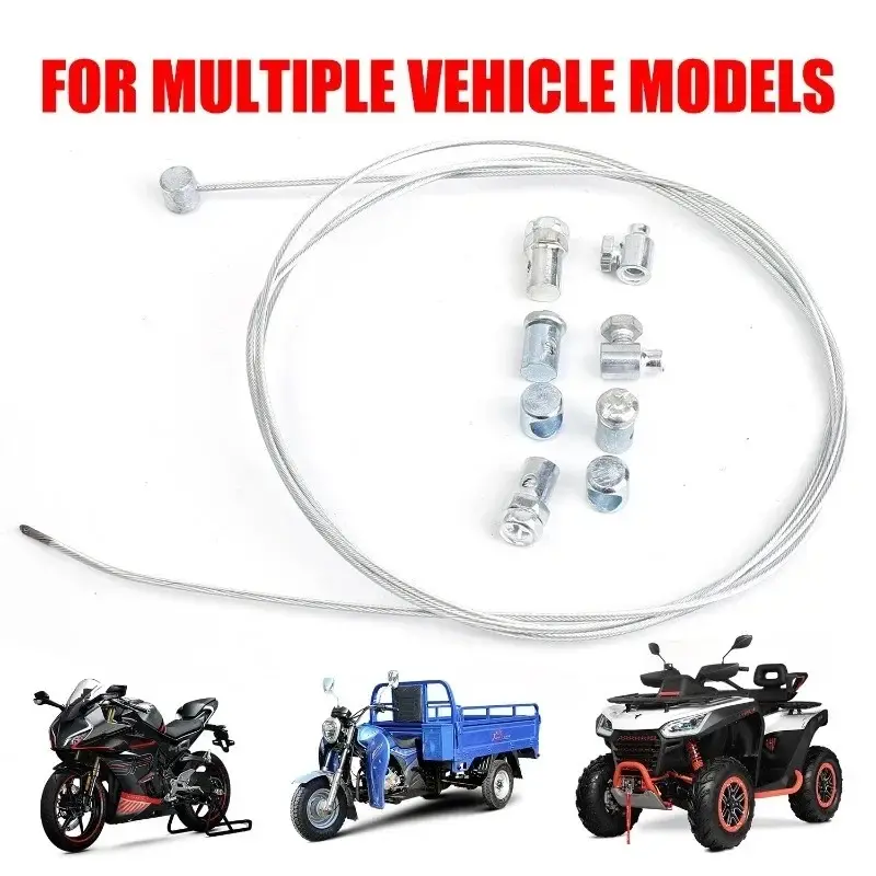 Motorcycle Emergency Brake Clutch Throttle Cable Repair Kit Universal Stainless Steel All-in-One Fix for Bike Repair Accessories