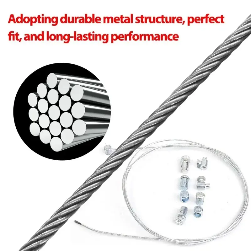 Motorcycle Emergency Brake Clutch Throttle Cable Repair Kit Universal Stainless Steel All-in-One Fix for Bike Repair Accessories