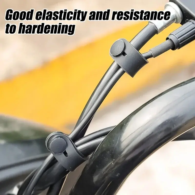 10-1pcs Motorcycle Universal Wire Rubber Tie Bands for Frame Securing Cable Ties Wiring Harness Cables Motorcycle Accessories