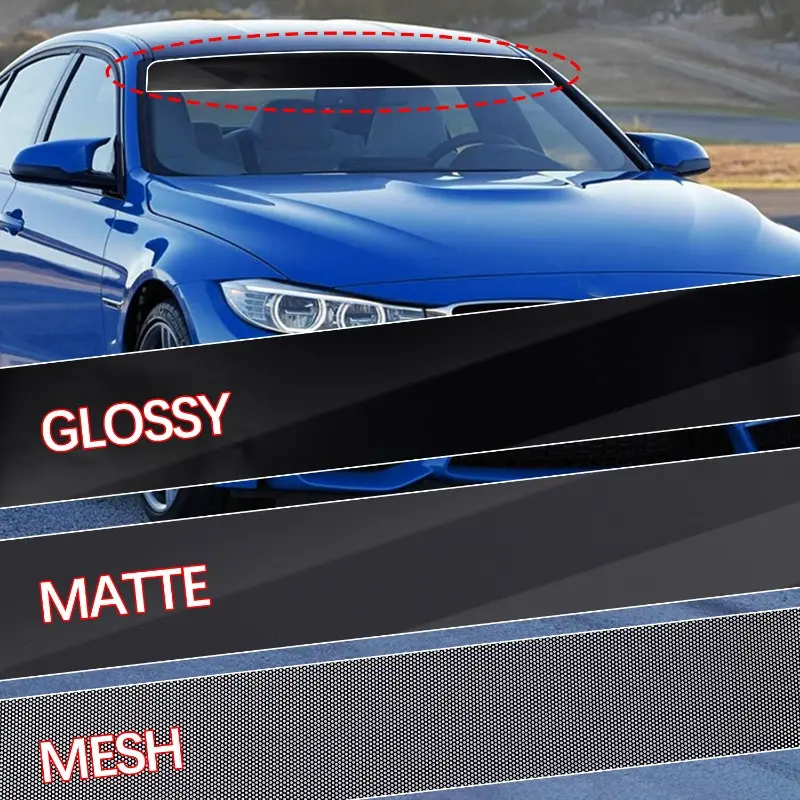 Car Sunshade Stickers Auto Front Windshield 3D Vinyl Film Rear Gear Sunshade Decorative Decals Stickers Cars Decorative Stickers