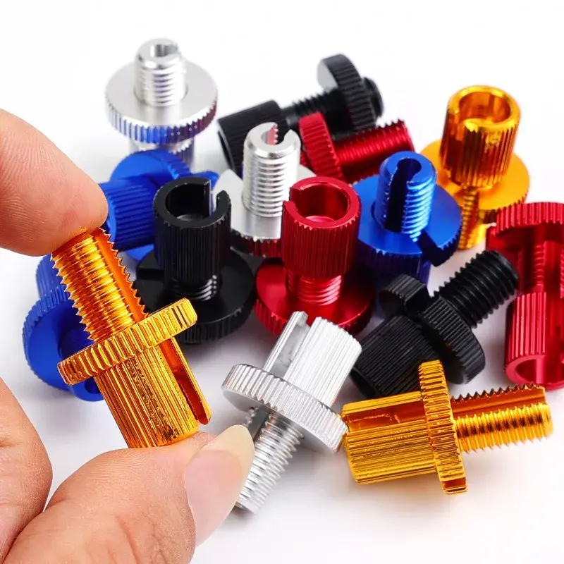 2/1PCS Universal Motorcycle Break Clutch Cable Wire Adjuster M10 Coloful Aluminium Alloy AdjustmentScrew Motorbike Accessaries