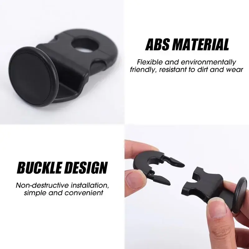 Portable Car Hidden Hooks Bags Clothes Coats Storage Hanger Organizer Car Seat Headrest Clip Hooks Accessories
