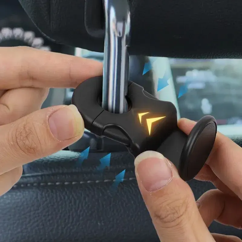 Portable Car Hidden Hooks Bags Clothes Coats Storage Hanger Organizer Car Seat Headrest Clip Hooks Accessories
