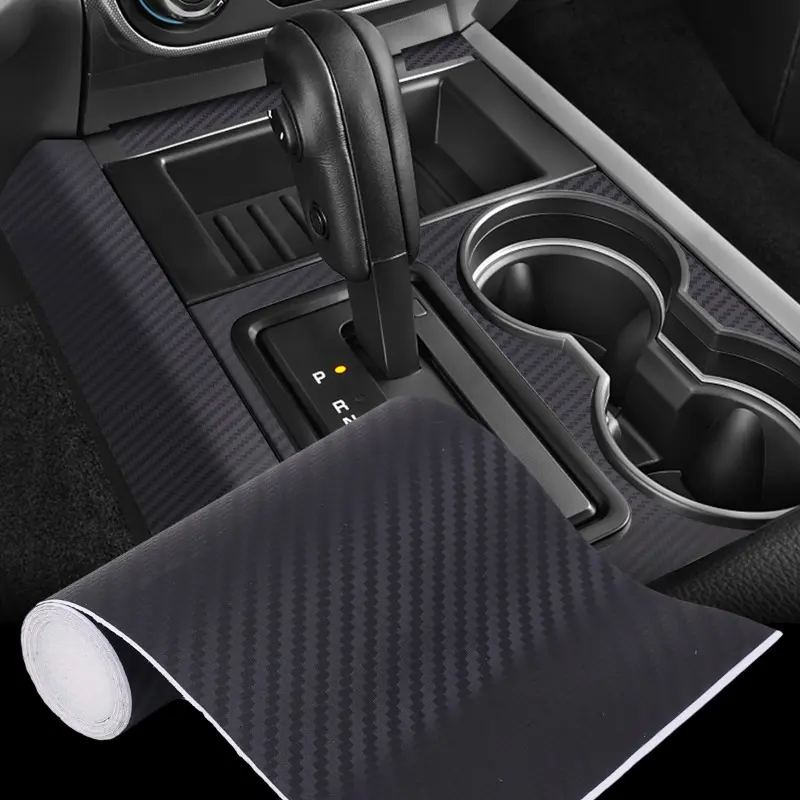 3D Carbon Fibre Car Stickers Colourful Vinyl Body Protection Film Waterproof Self-adhesive Sticker Cars Exterior Styling Decals