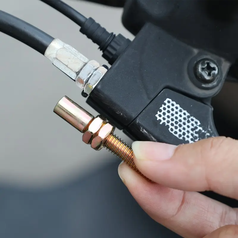 10pcs M6 Universal Motorcycle Kart ATV Throttle Cable Adjuster Screw Clutch Cable Adjusting Screws Metal Replacement Parts