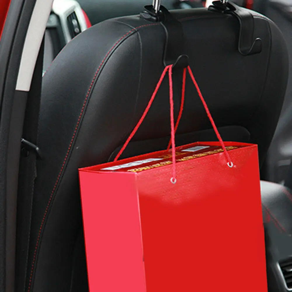 Car Seat Back Hook Hanger Headrest Mount Storage Holder Duarable Bearing 20kg for Car Bag pouch Clothes Hanging Hooks