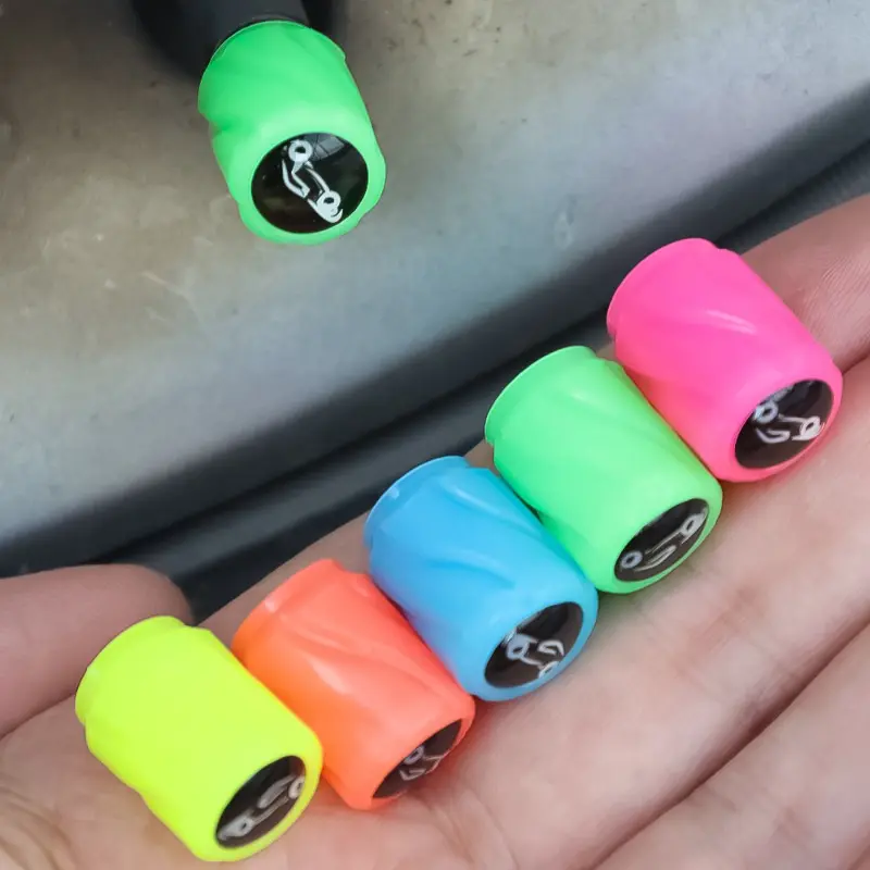 1-20pcs New Luminous Car Valve Cap Automotive Tyre with Logo Valve Cover Anti-dust Cover Suitable for Cars Motorbikes Bicycles