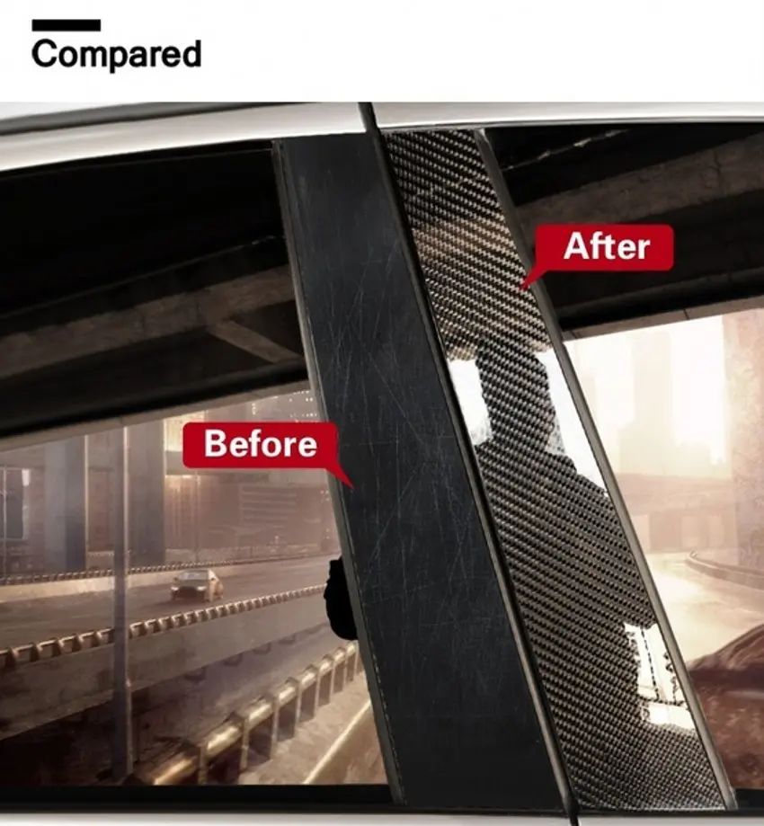 3/5m Carbon Fiber Car Sticker Car Door Trunk Protective Strip Auto Door Threshold Side Anti Scratch Tape Waterproof Decal Film