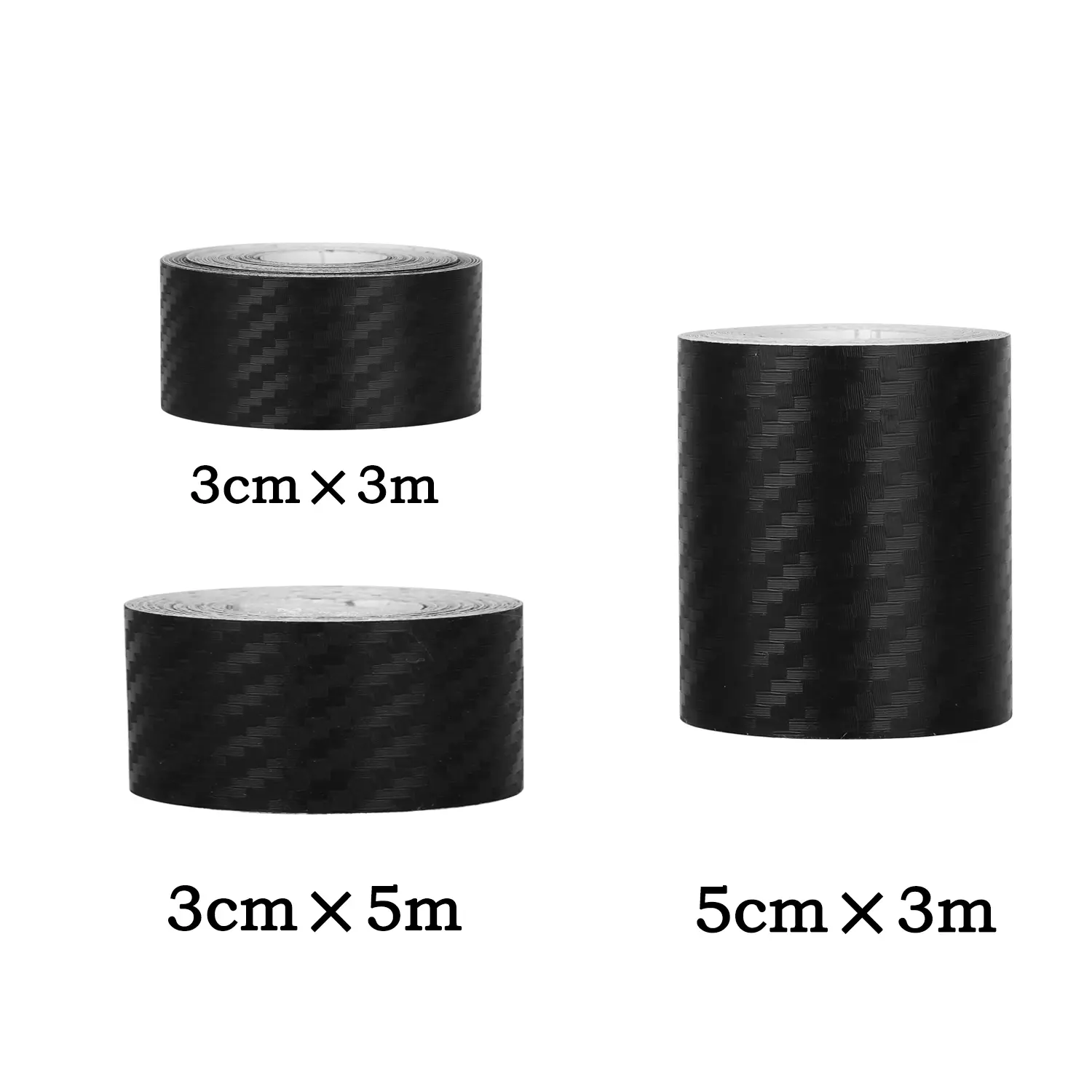 3/5m Carbon Fiber Car Sticker Car Door Trunk Protective Strip Auto Door Threshold Side Anti Scratch Tape Waterproof Decal Film
