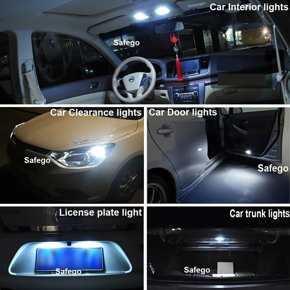10pcs Car Interior Lamps T10 194 168 W5W COB 4 SMD LED CANBUS Silica Bright White Clearance License Light Bulbs Car Lights