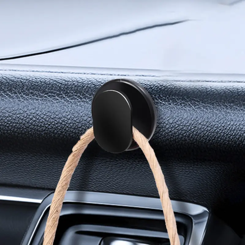 1/2/4/8Pcs Mini Car Hooks Sticker Organizer Storage Hanger for USB Cable Headphone Key Adhesive Hook Hanger Car  Accessory