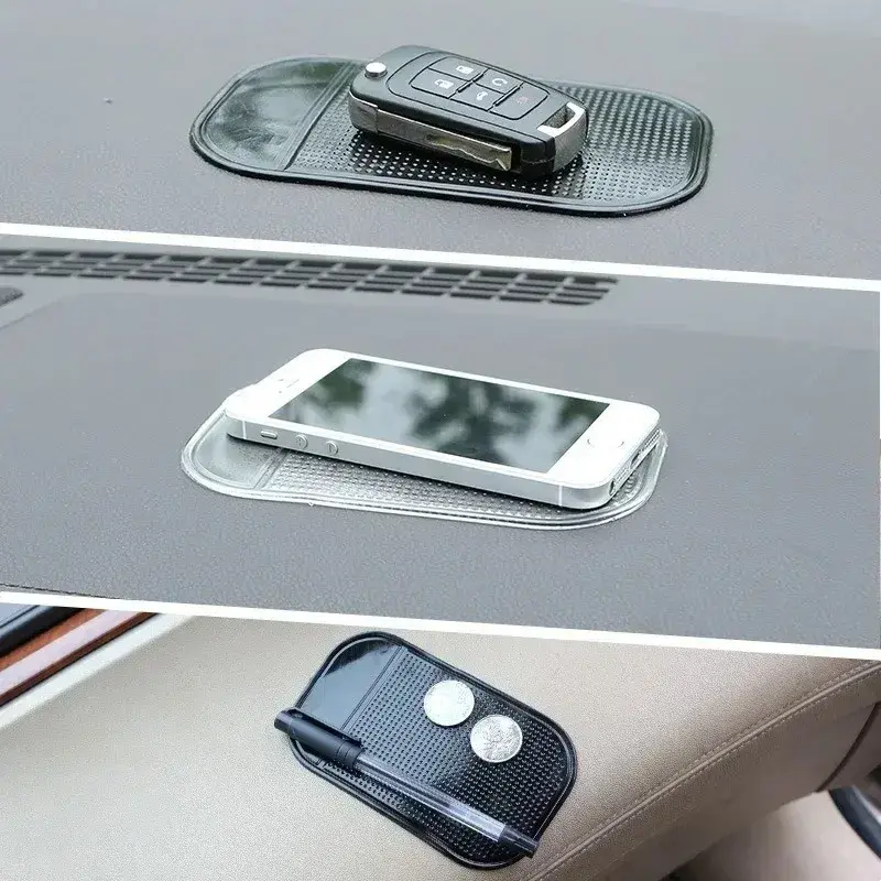 1/2/4pcs Car Dashboard Silicone Anti-Slip Pad Phone Storage Holder Car Interior Storage Non-Slip  Sticky Pad  Phone Mount