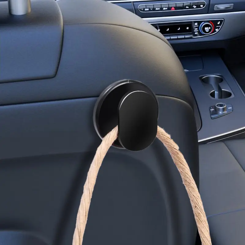1/2/4/8Pcs Mini Car Hooks Sticker Organizer Storage Hanger for USB Cable Headphone Key Adhesive Hook Hanger Car  Accessory